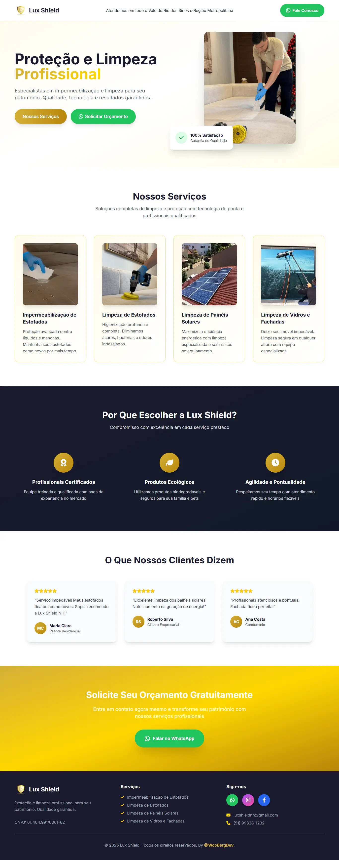 Site de e-commerce moderno com produtos em destaque